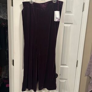 Shape Effect Velvet Leggings - Deep Plum